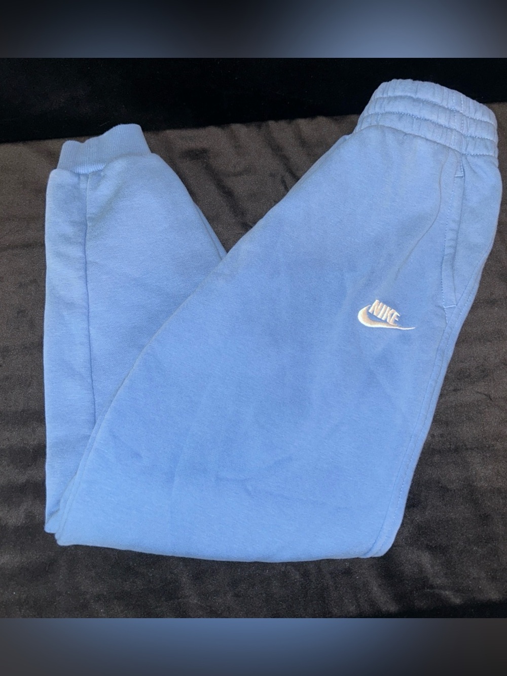EUC M Nike Kids Blue Periwinkle Fleece Jogger Pants